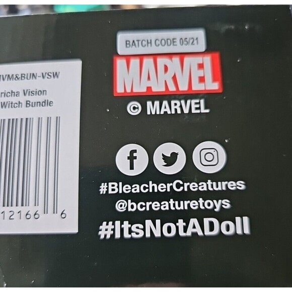 NEW Marvel Studios Wanda Vision Scarlet Witch & Vision Kuricha Chibi Plush - Picture 6 of 6